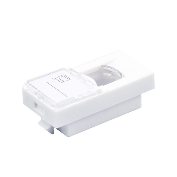 Faceplate 45x22.5 pentru 1x keystone (compatibil Legrand Mozaic) - Emtex