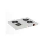 Modul ventilatie cu patru ventilatoare 19'' 1U, intrerupator ON/OFF, DECKRO