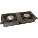 Modul ventilatie plafon 2 fan + cablu, interconectabil, pentru rack de podea - DATEUP