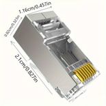 Mufa RJ45 FTP ecranata, cat.6A, passthrough (100buc)