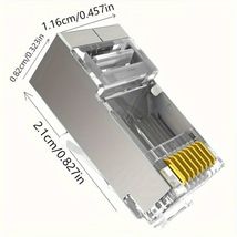 Mufa RJ45 FTP ecranata, cat.6A, passthrough (100buc)