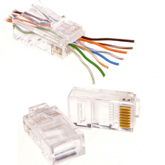 Mufa RJ45 UTP cat.5e passthrough (100 buc) - EMTEX