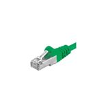Patchcord SFTP RJ45-RJ45 Cat.6A, 0.5m, verde