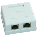 Priza FTP dubla aplicata cat.5e - EMTEX