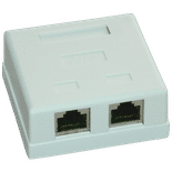 Priza FTP dubla aplicata cat.6 - EMTEX