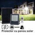 Proiector cu panou solar si telecomanda 5V/10W 100W
