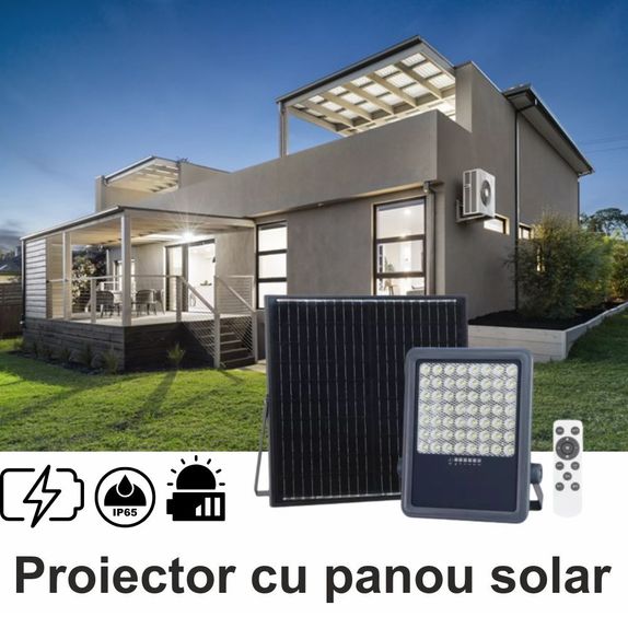Lampa solara cu panou si telecomanda 5V/25W 300W