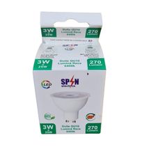 Bec Led Gu10, model R50, 3W=25W, lumina rece