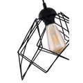 Lustra 60W neagra 1xE27