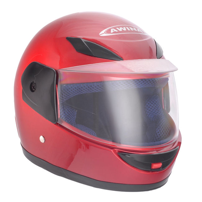 Casca copii integrala, marime 47-48 cm, culoare rosu