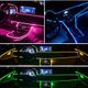 Banda Smart RGB luminoasa pentru interiorul masinii, Lumini controlabile prin aplicatie