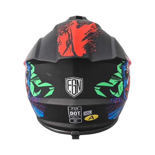 Casca Cross ATV, FGN, Enduro L-03, Culoare Negru, Model JOKER, Marimea XXL (63-64)