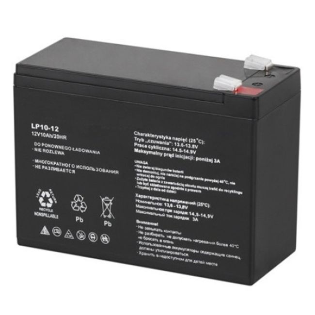 Acumulator Gel Plumb 12V 10 Ah, dimensiuni 151x65x111 mm