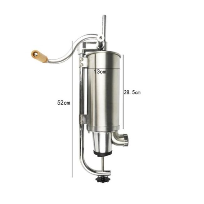 Masina de umplut carnati, 4 Kg, 4xPalnii incluse, vertical din inox, model profi