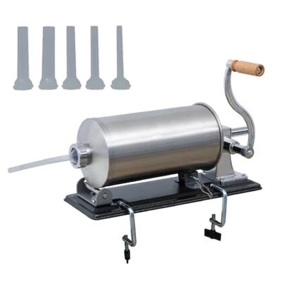 Masina de umplut carnati, 5.5 Kg, 5xPalnii Incluse, orizontal din inox