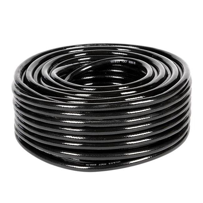 Furtun Gaz cu Insertie, Negru, Rola 50 Metri, Diametru 8mm
