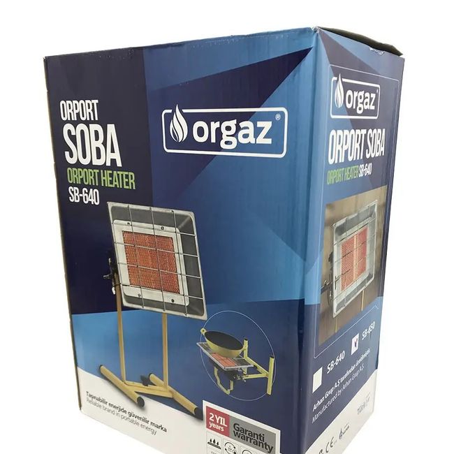 Incalzitor pe gaz, Orgaz SB-640, arzator ceramic cu suport, 2900W