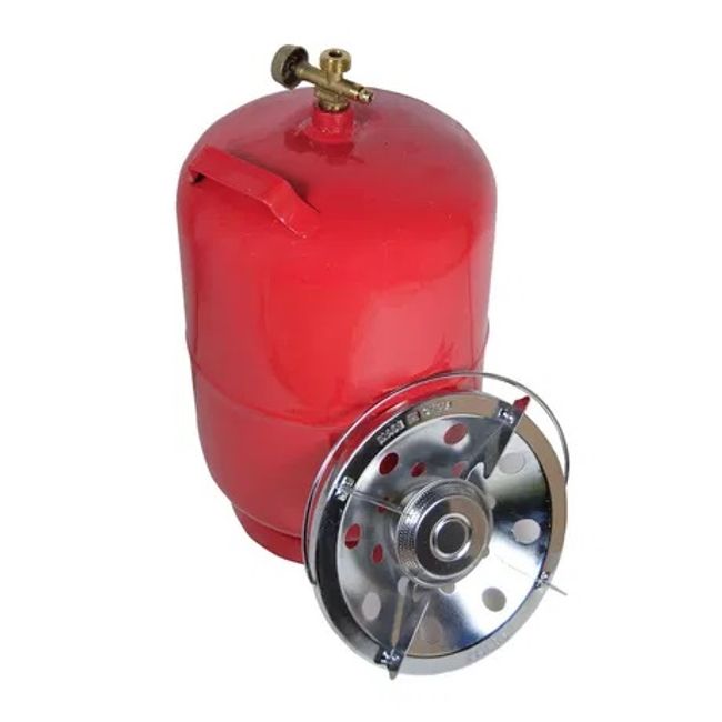 Butelie voiaj / camping cu arzator inclus, 5 kg, capacitate 7 litri, inaltime 460 mm