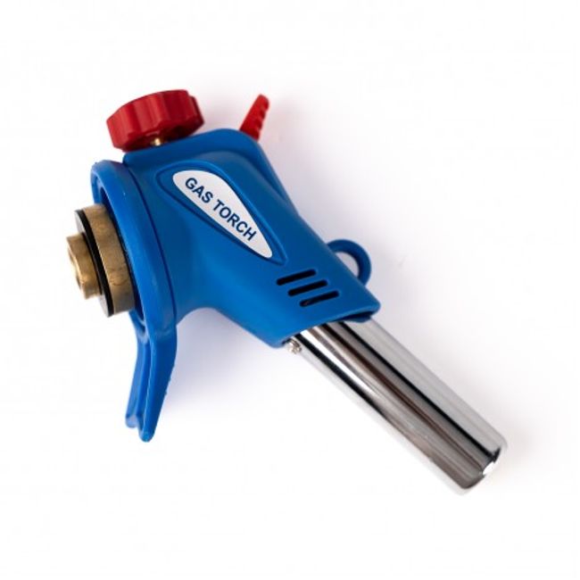 Cap arzator cu aprindere quartz, alimentare la butelie cu filet, albastru, KLL-8812