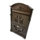 Cutie postala pentru interior / exterior, tabla otel, bronz antichizat , 26 x 9 x 41 cm