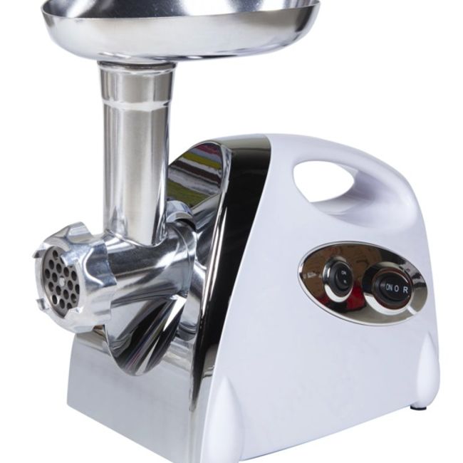 Masina de tocat carne, Ypan Alba 3000 W, accesorii rosii, carnati, chiftele, 3 site, functia revers, motor cupru