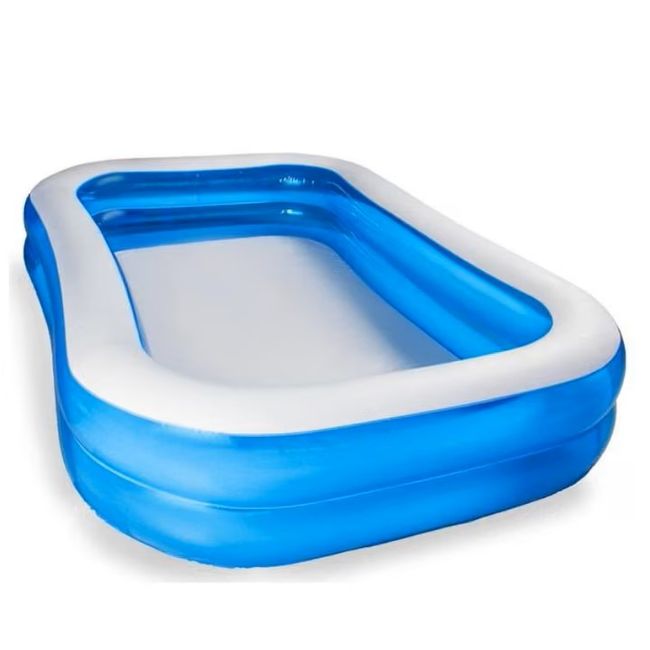 Piscina gonflabila, 201 x 150 x 51cm, 2 inele, dreptunghiulara