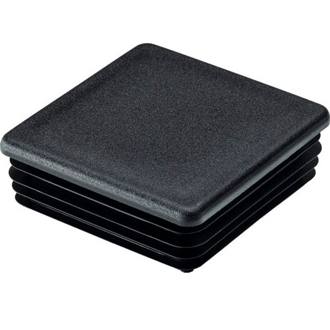 Capac plastic pentru teava patrata, negru, 30 x 30 mm