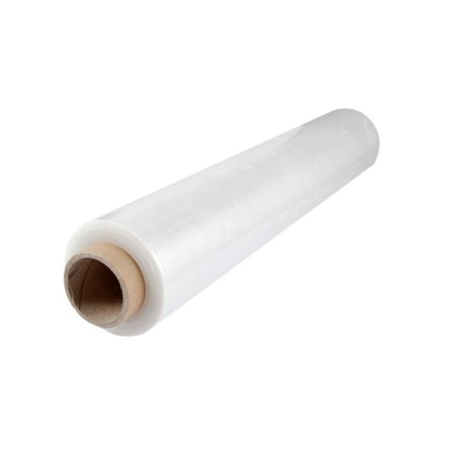 Folie Stretch Transparenta pentru Ambalare Manuala 17 Microni / 50cm Latime / 300 Metri Lungime