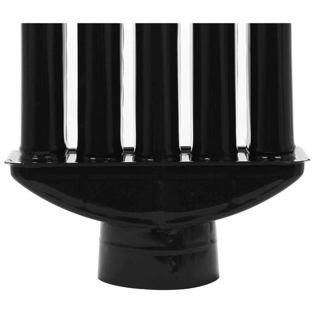 Recuperator caldura din tabla emailata 130mm, negru