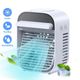 Ventilator portabil, ac cooler, 3 trepte viteza, 7.5W, umidificare, rezervor 180ml