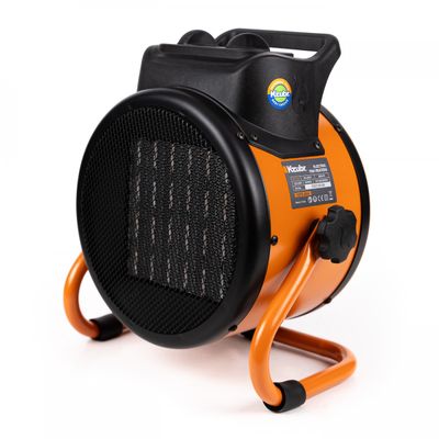 Aeroterma aer cald, electrica, Kzubr KEFH-2000, 2 kW, 220 V, trei trepte de putere, rezistenta ceramica