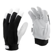 Manusi de protectie din bumbac/piele, marimea 10, prindere velcro, Yato YT-74640