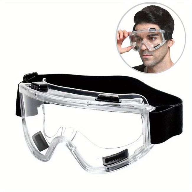 Ochelari de protecție tip SKI rama transparenta