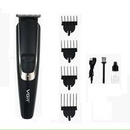 Masina de tuns profesionala, cu acumulator, 4 gratare 1-4 mm, lama din otel inoxidabil, indicator led baterie, negru