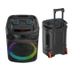Boxa portabila, putere 120W, lumina RGB, bluetooth V5.3, microfon wireless, karaoke, telecomanda