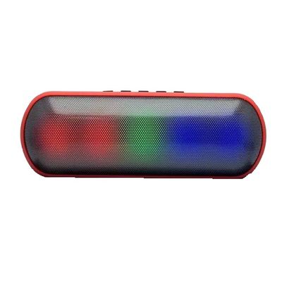 Boxa portabila, 5W RMS, Bluetooth, Usb, TF Card, aux, 1800mAh, rosu, RGB Color, incarcare type-c