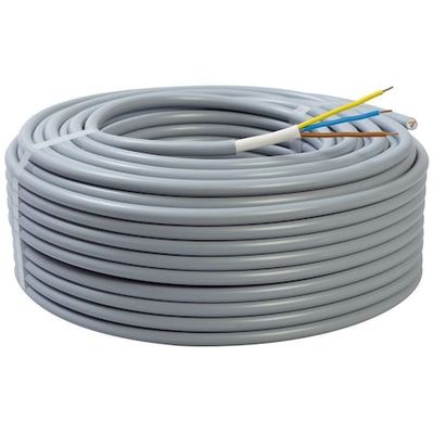 Cablu electric CYYF 3x1.5 mm², 100 m, gri, cupru, ignifug