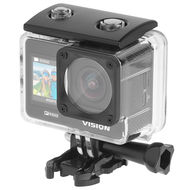Camera de actiune 4K Ultra HD, 4GB RAM, 256 GB Max. slot card, stabilizare imagine EIS, microfon, unghi larg 170°, port mini HDMI si USB-C, WIFI, filmare subacvatica 30 m adancime