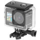 Camera de actiune 4K Ultra HD, 4GB RAM, 256 GB Max. slot card, stabilizare imagine EIS, microfon, unghi larg 170°, port mini HDMI si USB-C, WIFI, filmare subacvatica 30 m adancime