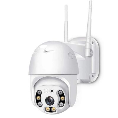 Camera de Supraveghere, Wi-Fi, 2MP, HD, WATERPROOF, Alarma, 8 LED-uri, Alb