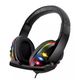 Casti Gaming profesionale cu lumini RGB, diametru 40mm, microfon, mufa USB, lungime fir 2 metri