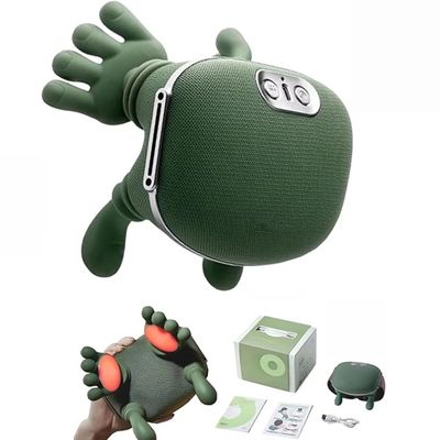 Aparat pentru masaj cervical 4D, pentru gat si umeri, masaj ce imita mana umana, fara fir, cu incalzire, 3 trepte de intensitate, ergonomic, pentru spate si picioare, verde