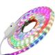 Rola banda led 2835 cu alimentator, RGB, lungime 10 metri, 60 led/1ml, 220V, IP65