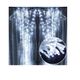 Instalatie de Craciun Perdea tip Turturi Fir Transparent 9 M X 1 M, 384 Leduri, Culoare Alb Rece