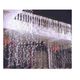 Instalatie de Craciun Perdea tip Turturi Fir Transparent 9 M X 1 M, 384 Leduri, Culoare Alb Rece