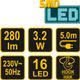 Lampa Portabila 16 LED-uri, 3.2 W, Vorel 82699