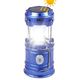 Lanterna tip Felinar 2 in 1 LED pentru Camping, cu incarcare solara sau priza, functie power bank, albastru