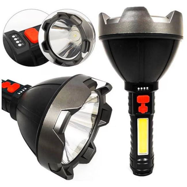 Lanterna reincarcabila 5W, 4 moduri de Iluminare, OSL+COB, full afisaj led
