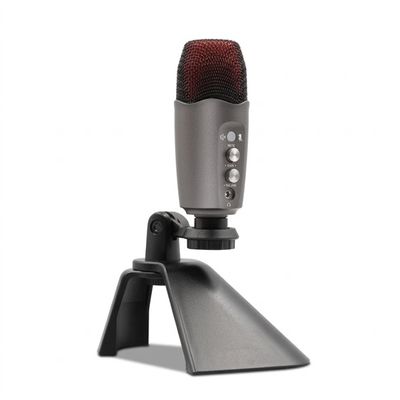Microfon condensator, efect de iluminare RGB, USB, calitate sunet HD, reducere inteligenta a zgomotului, potrivit pentru cant, jocuri, streaming live, inregistrare, plug and play, negru