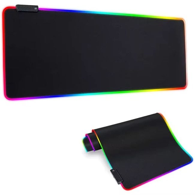 MousePad Gaming Soft, Led RGB iluminat, antiderapant, USB Plug & Play 900X400mm